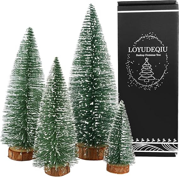 Desktop Miniature Pine Tree Tabletop Christmas Tree Small Pine Tree Decor Christmas Tree Toppers | Amazon (US)