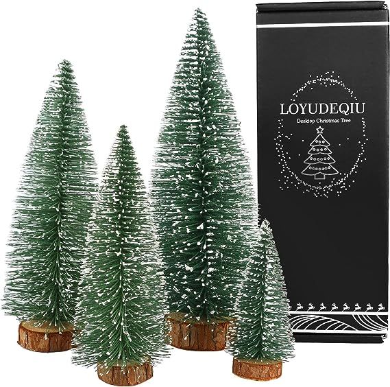 Desktop Miniature Pine Tree Tabletop Christmas Tree Small Pine Tree Decor Christmas Tree Toppers | Amazon (US)