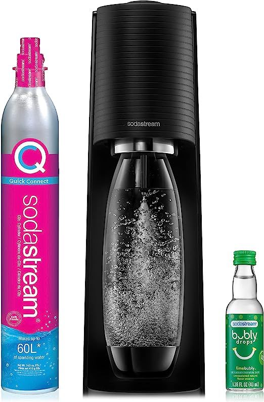 SodaStream Terra Sparkling Water Maker (Black) with CO2, DWS Bottle and Bubly Drop | Amazon (US)