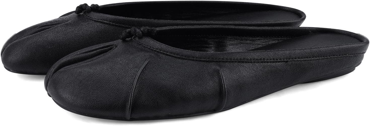 Tabi Ballet Flats for Women Dressy Casual Shoes Split Toe Wide Flats Light Weight Japanese Shoes | Amazon (US)