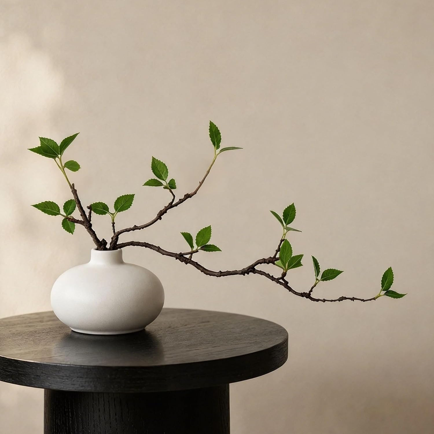 Vase with Greenery, 1 pcs Artificial Greenery Stems in White Vase, 20" Fake Plants for Decoration, Bathroom Office Farmhouse Kitchen Counter Coffee Table Centerpieces Plants Artificial-White | Amazon (US)