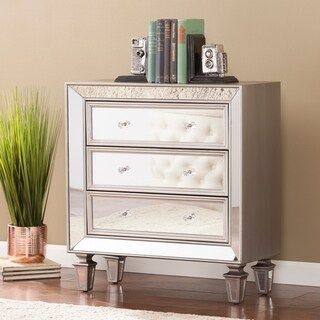 Silver Orchid Wexter Glam Slver Mirror Accent Chest | Bed Bath & Beyond