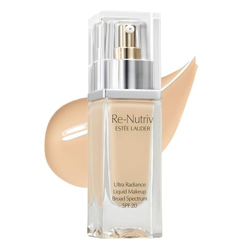Estée Lauder Re-Nutriv Ultra Radiance Liquid Foundation SPF 20 | Luxurious, Hydrating, Long-Wearing, 1 Fl Oz, 1W0 Warm Porcelain | Amazon (US)