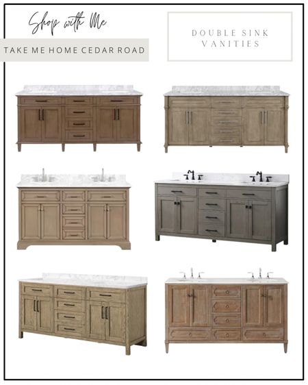 Double Sink Pre Built Vanities that I love!! Most come with countertop as well.

Bathroom cabinet, bathroom vanity, pre built vanity, Home Depot bathroom vanity, bathroom 

#LTKhome #LTKsalealert