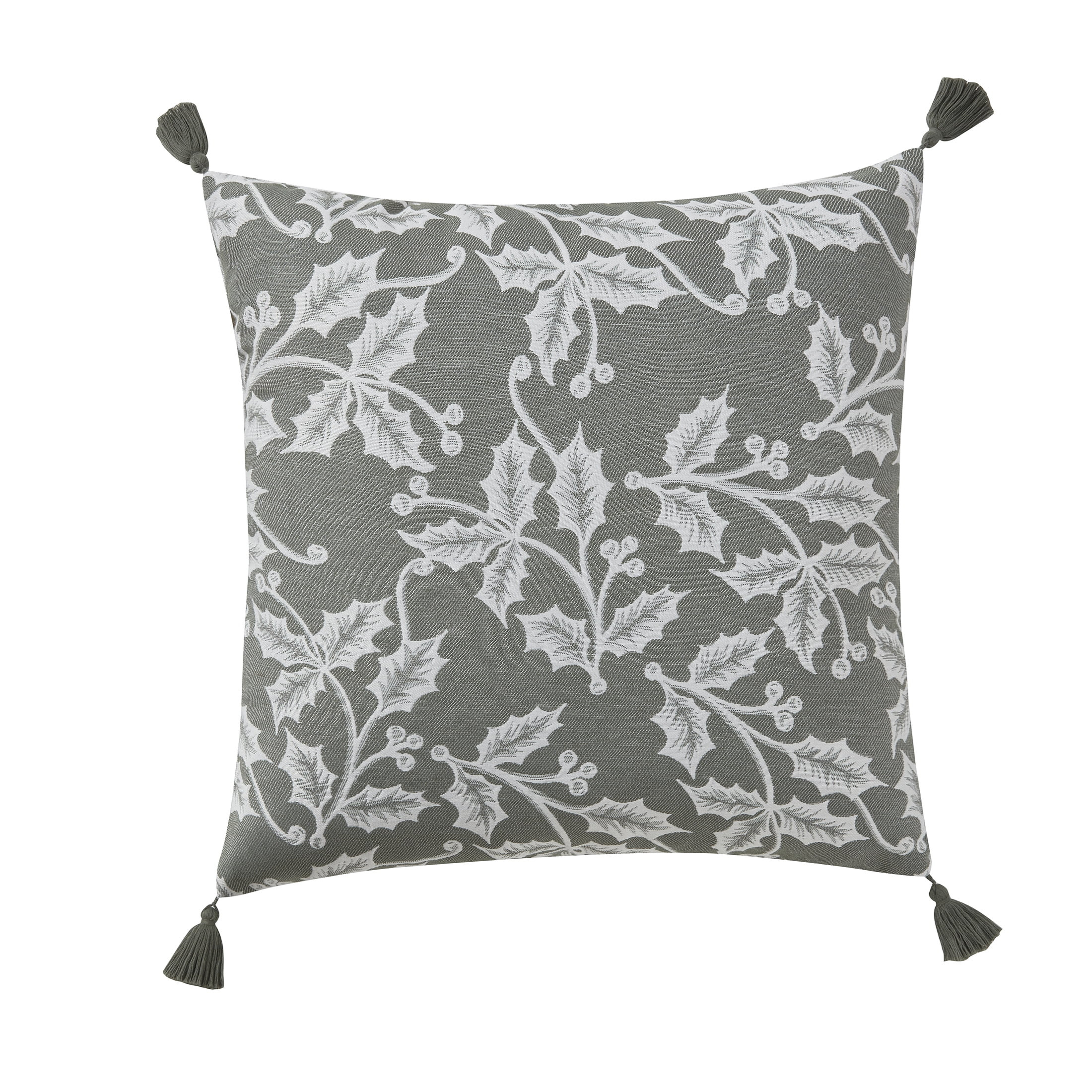 My Texas House Holly 20" x 20" Reversible Green Tassel Decorative Pillow Cover - Walmart.com | Walmart (US)