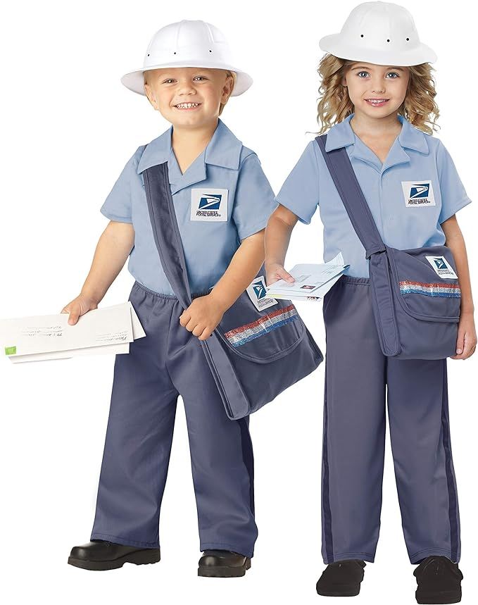 California Costumes Us Mail Carrier Toddler Costume, Blue, Medium | Amazon (US)