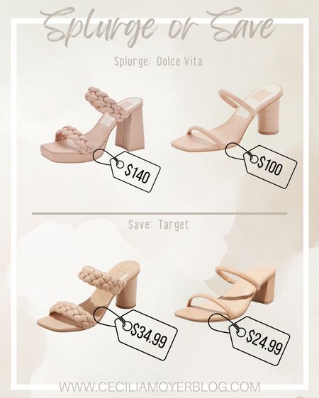 Splurge or save on sandals! Dolce Vita vs Target shoes!  Black sandals - tan sandals - brown sandals - vacation - resort - spring break - women’s shoes  



#LTKshoecrush #LTKtravel #LTKunder50