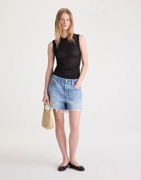 Pointelle Sleeveless Top | Madewell