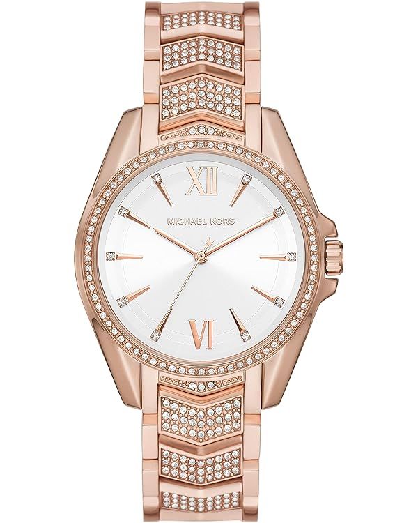 Michael Kors Wren Women's Watch, Stainless Steel and Pavé Crystal Watch for Women | Amazon (US)