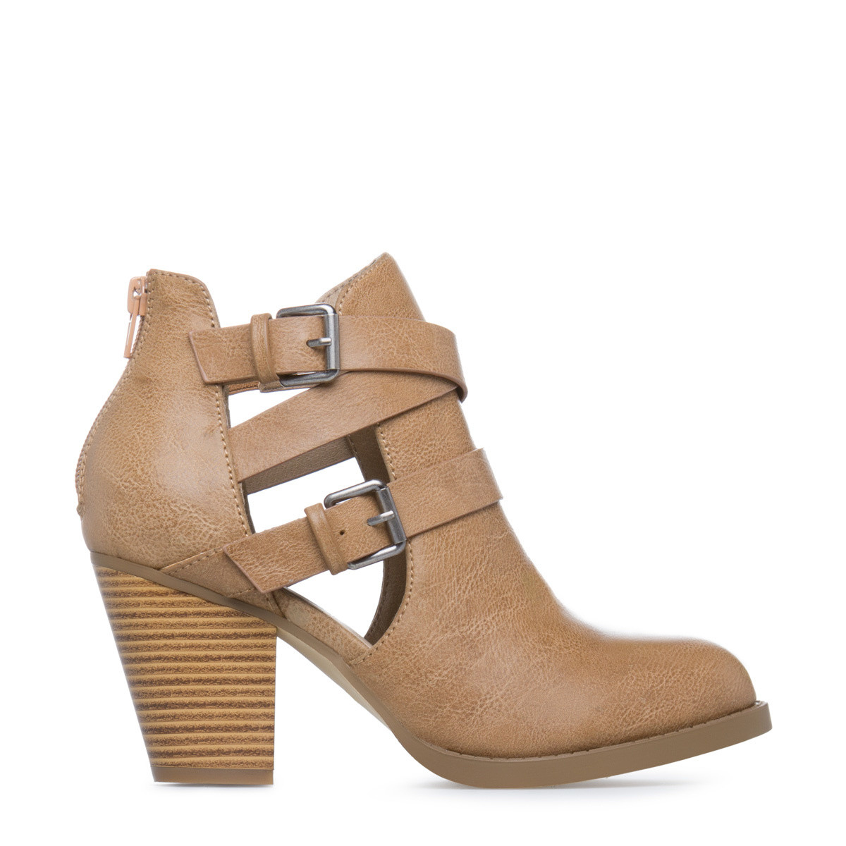 Shoedazzle Booties Nikki Womens Beige Size 11 | ShoeDazzle