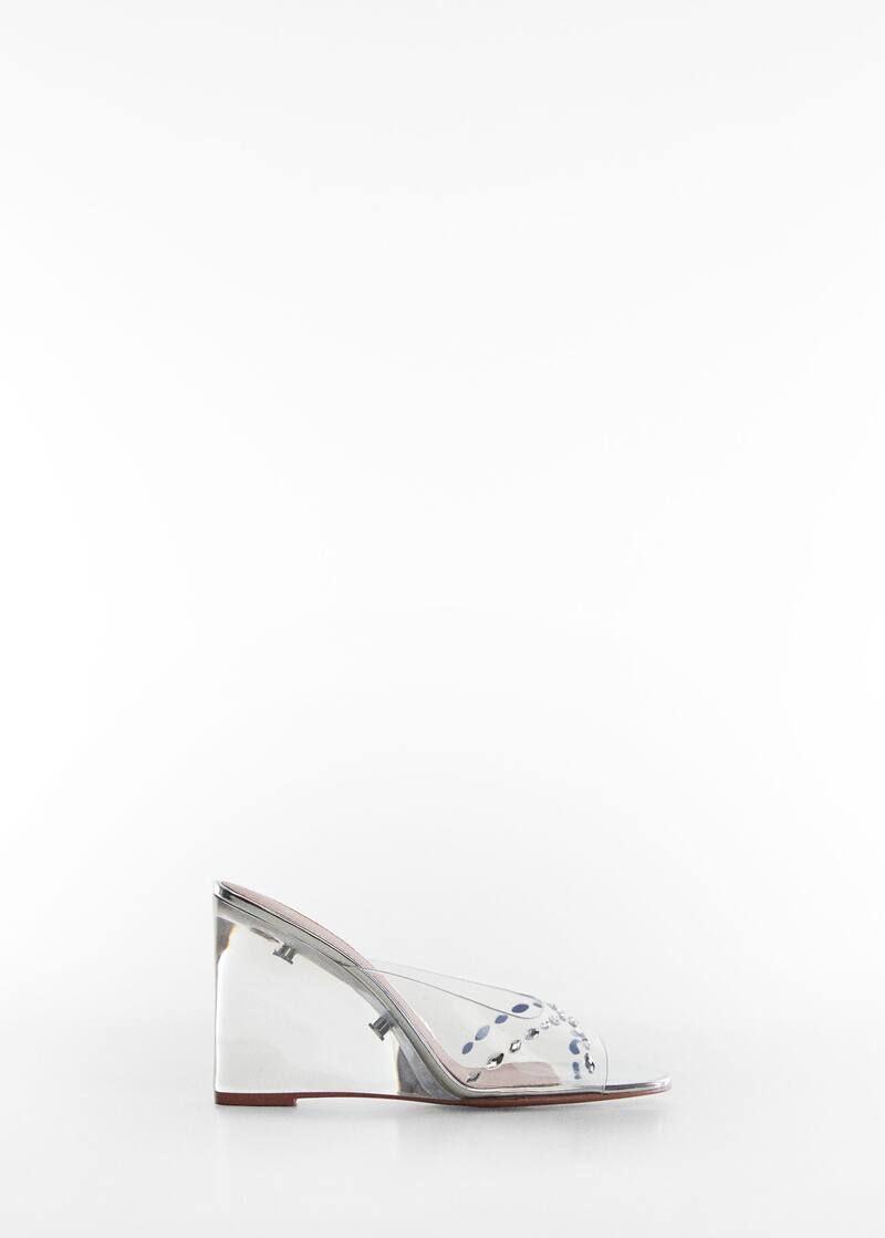 Transparent vinyl wedge sandal | MANGO (US)