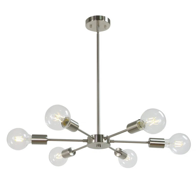 Lorin 6 - Light Sputnik Modern Linear Chandelier | Wayfair North America