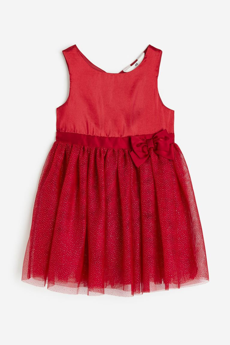 Abito con gonna in tulle - Rosso - BAMBINO | H&M IT | H&M (FR, IT, ES, PT, BE)