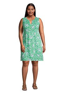 Draper James x Land's End Women's Plus Size Cotton Jersey Sleeveless Swim Cover-up Dress | Lands' End (US)