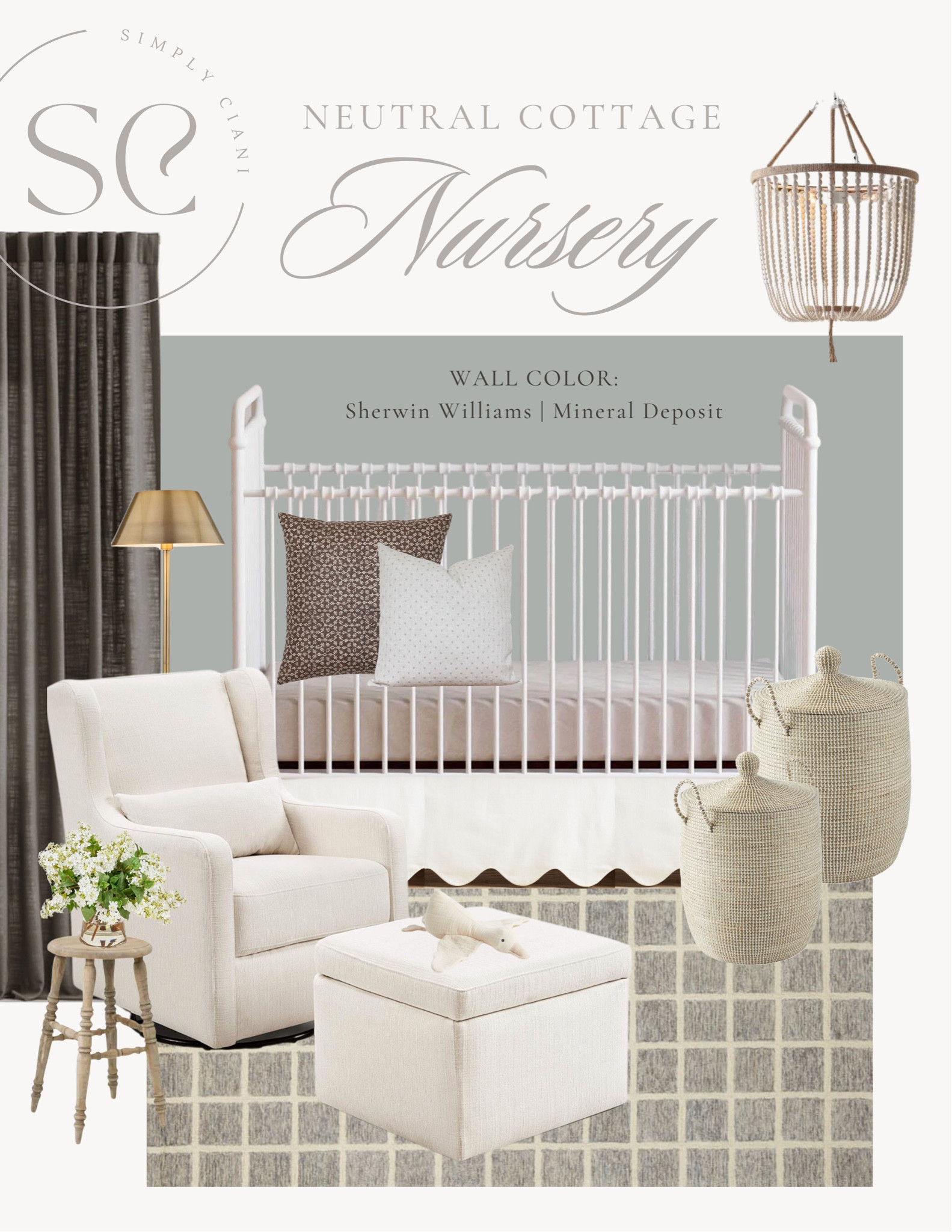 Gender Neutral Cottage Nursery • Nursery Design 

Baby Boy Nursery | Baby Girl Nursery | Crib | Baby’s Room | Neutral Nursery | Baskets | Chris Loves Julia | Loloi | Rocker | Glider | Crib 

#babygirlroom #babyboyroom #baby #homedecor #cottagestyle #mcgee&co #vintagestyle #interiordesign #moodboard #designboard #roomdesign #nurserydecor

#LTKbump #LTKhome #LTKbaby