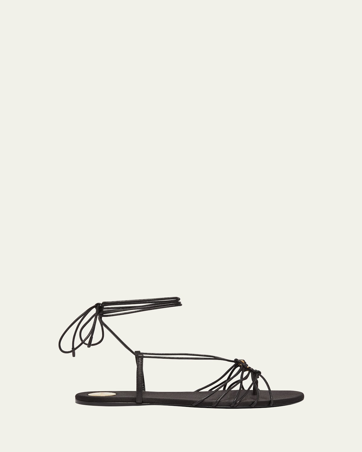 Babylone Strappy YSL Ankle-Tie Sandals | Bergdorf Goodman