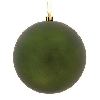 Vickerman 6" Moss Green Matte Ball Ornament, 4 per Bag | Bed Bath & Beyond