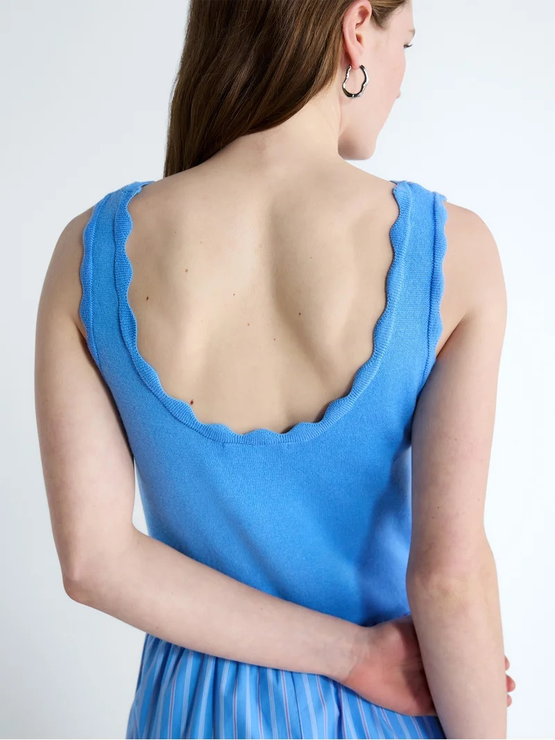 Free Assembly Women's and Women's Plus U-Neck Mixy Dress, Sizes XS-4X | Walmart (US)