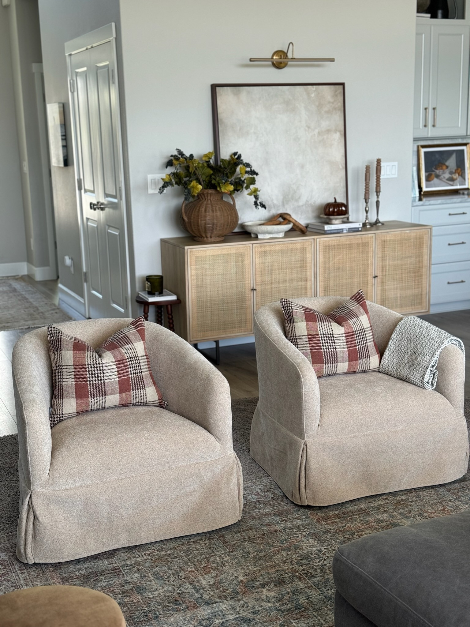 I’m still loving these affordable beauties! The prettiest swivel chairs that make the world of a difference in an open concept area too! So cozy and soft and such great quality too! 

#LTKStyleTip #LTKHome