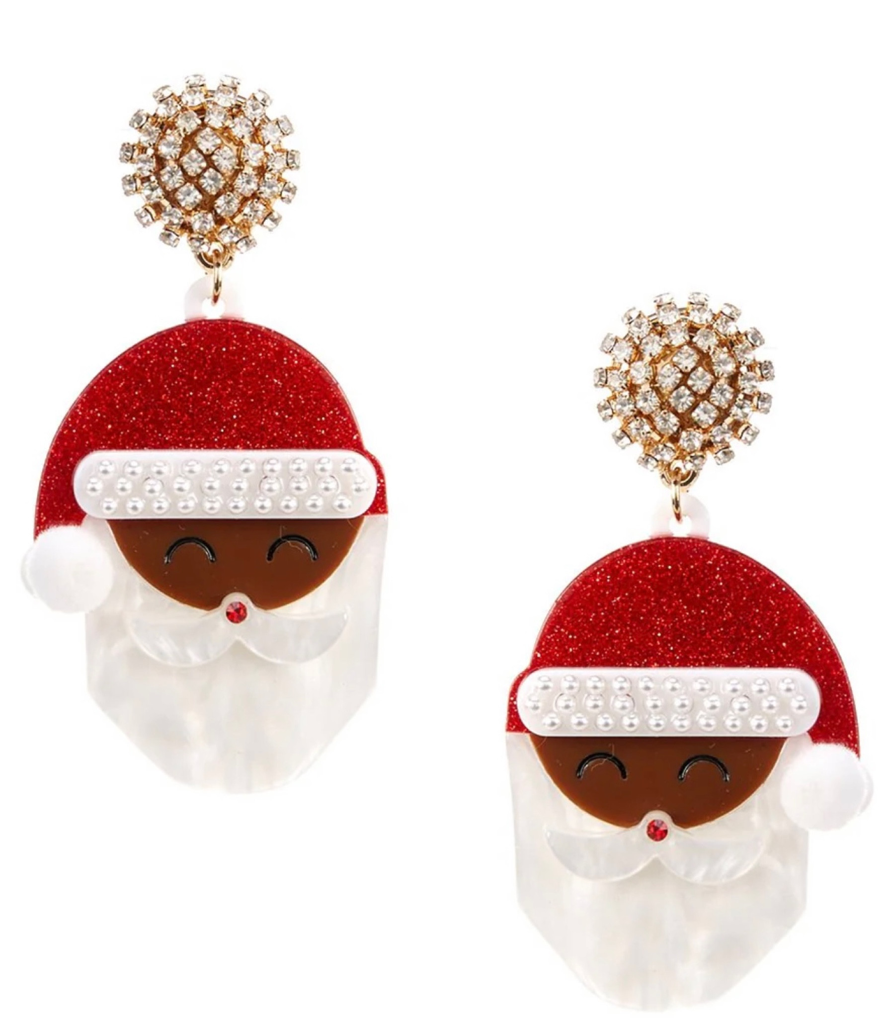 Santa earrings 

#LTKbeauty #LTKHoliday #LTKSeasonal