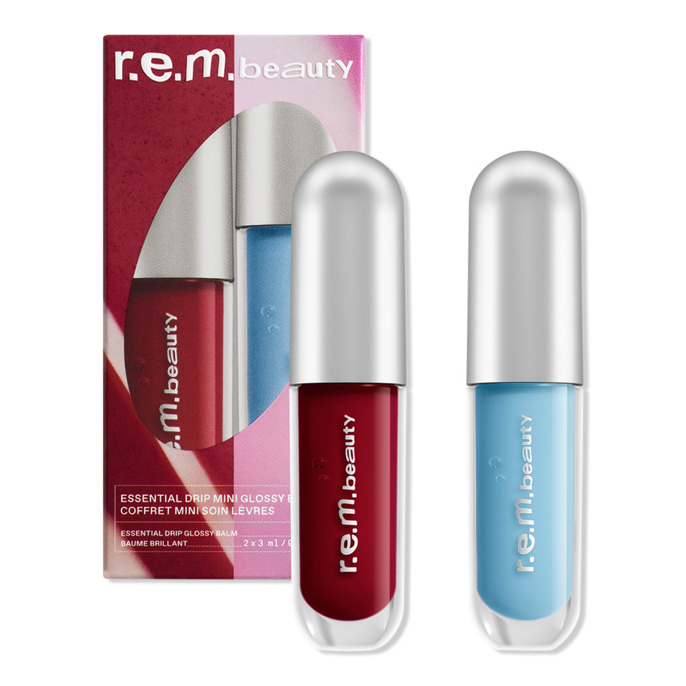 r.e.m. beauty Mini Essential Drip Glossy Balm Duo - Cherry Cola and Cotton Candy | Ulta