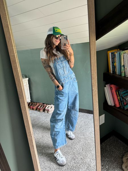 Outfit links!
.
Overalls - Size Small
Shirt- Small
Shoes-TTS
Hat- Use code CORTREPORT to save!

#LTKworkwear #LTKstyletip #LTKtravel