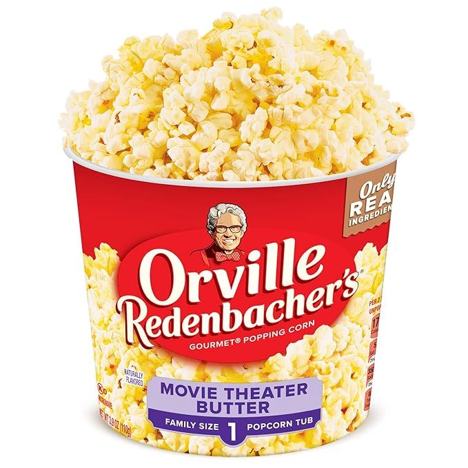 Orville Redenbacher's Movie Theater Butter Popcorn Tub, 3.9 Ounce | Amazon (US)