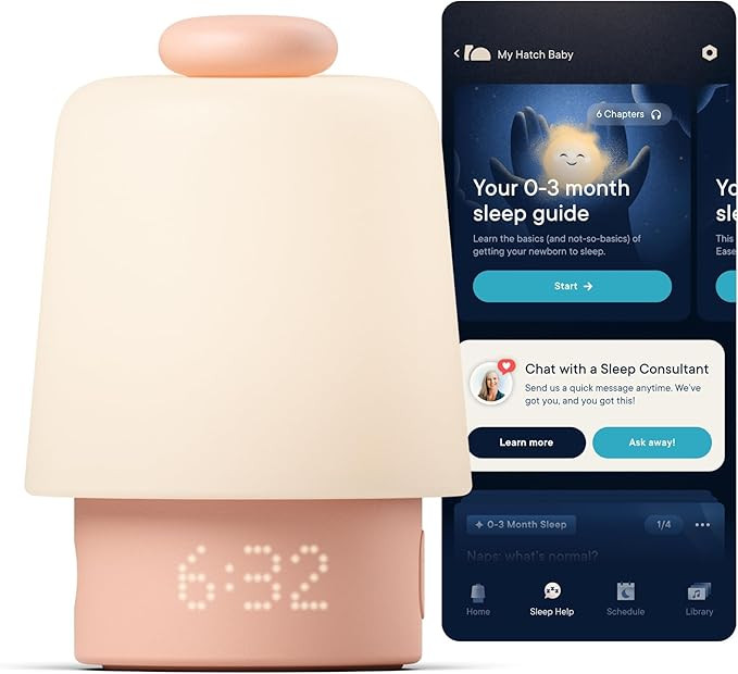 Hatch Baby Sound Machine, Night Light | Hatch Baby (Peach) | Sleep Support | Registry Essential, ... | Amazon (US)
