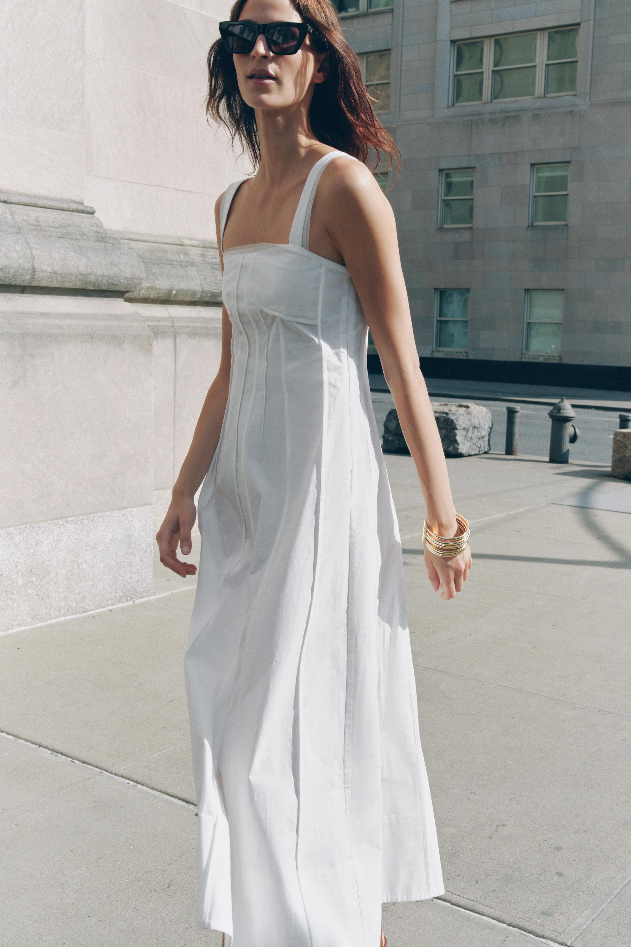 ZW COLLECTION TRIM MAXI DRESS | Zara US