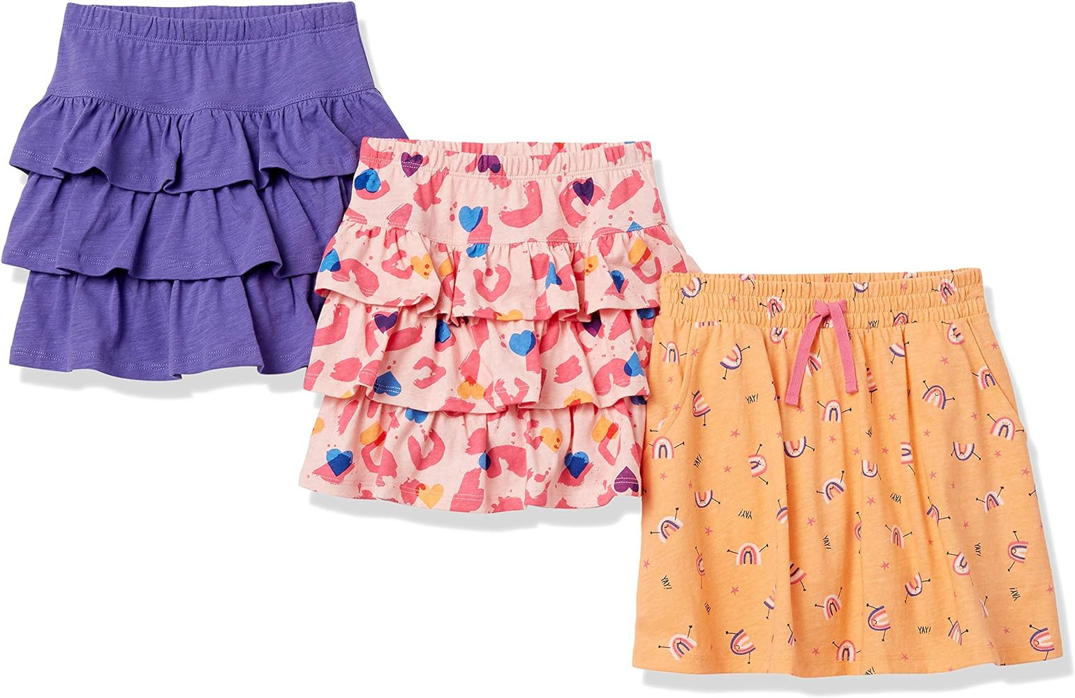 Amazon Essentials Girls and Toddlers' Knitted Ruffle Scooter Skirts (Previously Spotted Zebra), M... | Amazon (US)