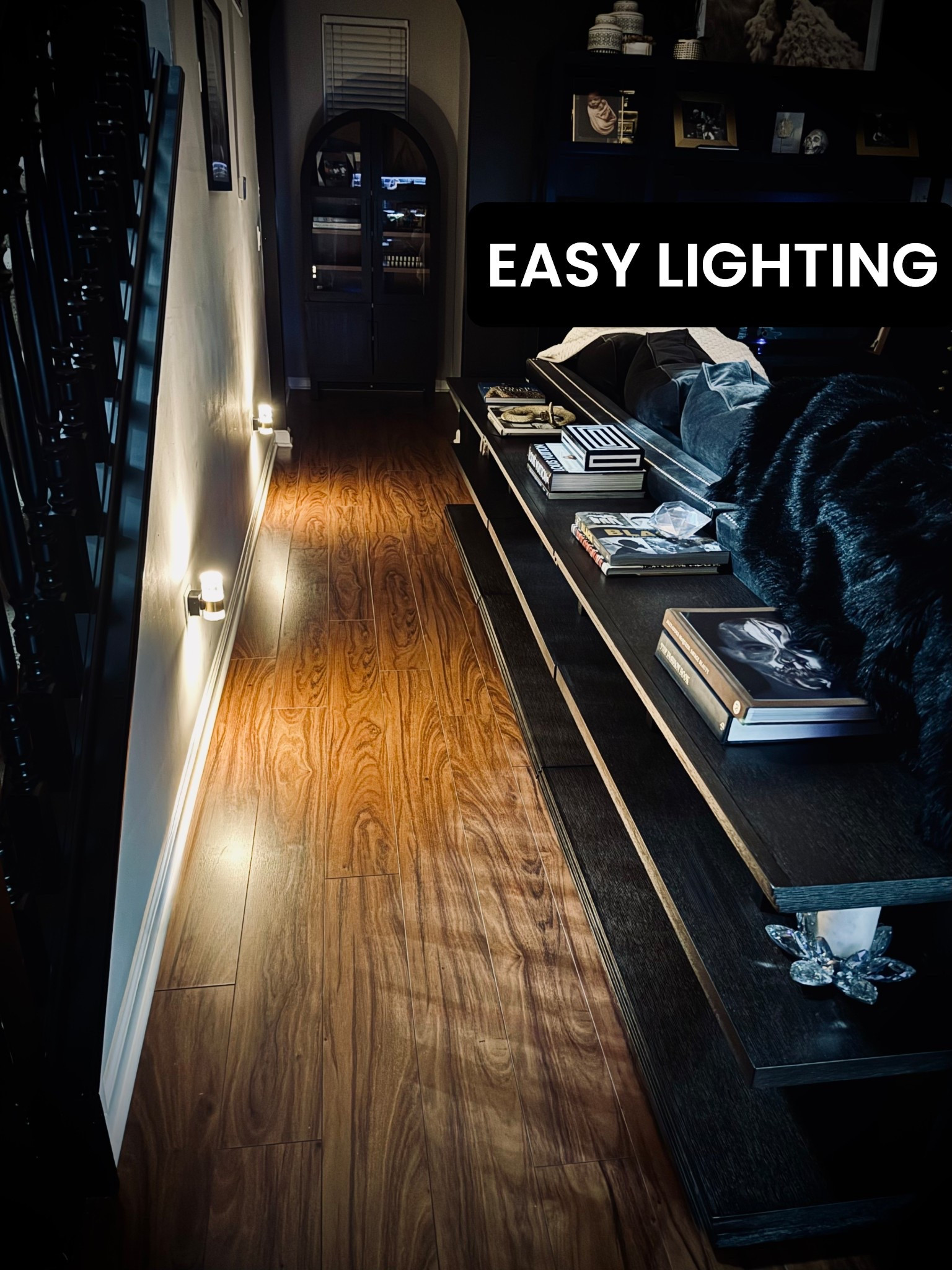 Dusk til dawn hallway lighting. Easy alternatives to sconces. 

#LTKHome