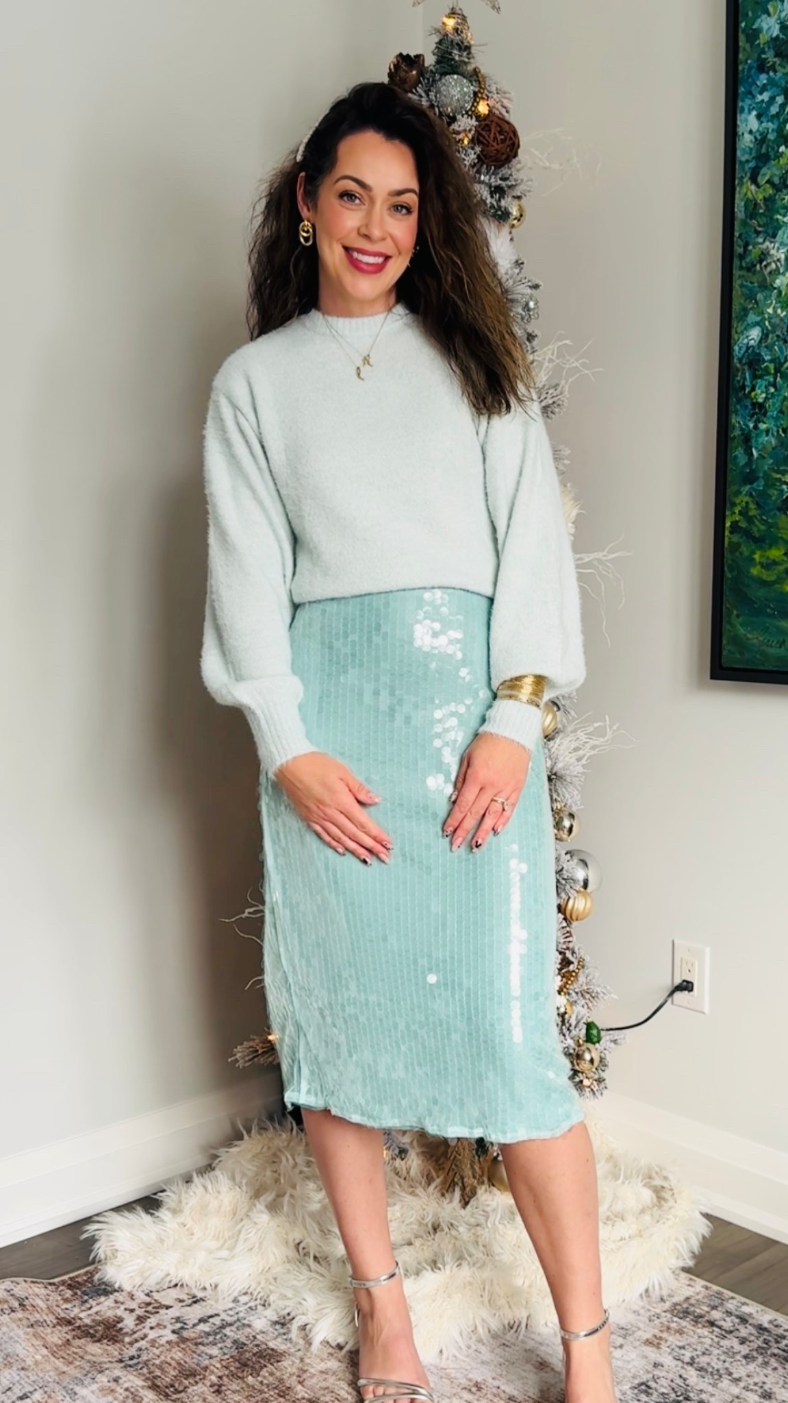 When you’re not a holiday red girly but still want to look festive ! 

Size small in top & skirt❄️

#LTKpartywear #LTKstyletip #LTKwinter