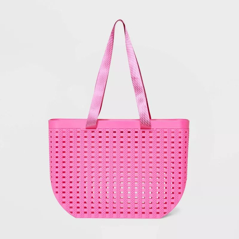 Basket Weave Woven Tote Handbag - Shade & Shore™ | Target