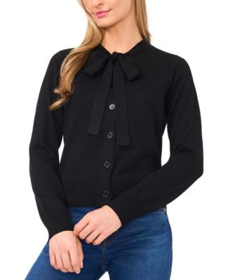 Women's Tie Neck Cardigan Sweater | Macy's