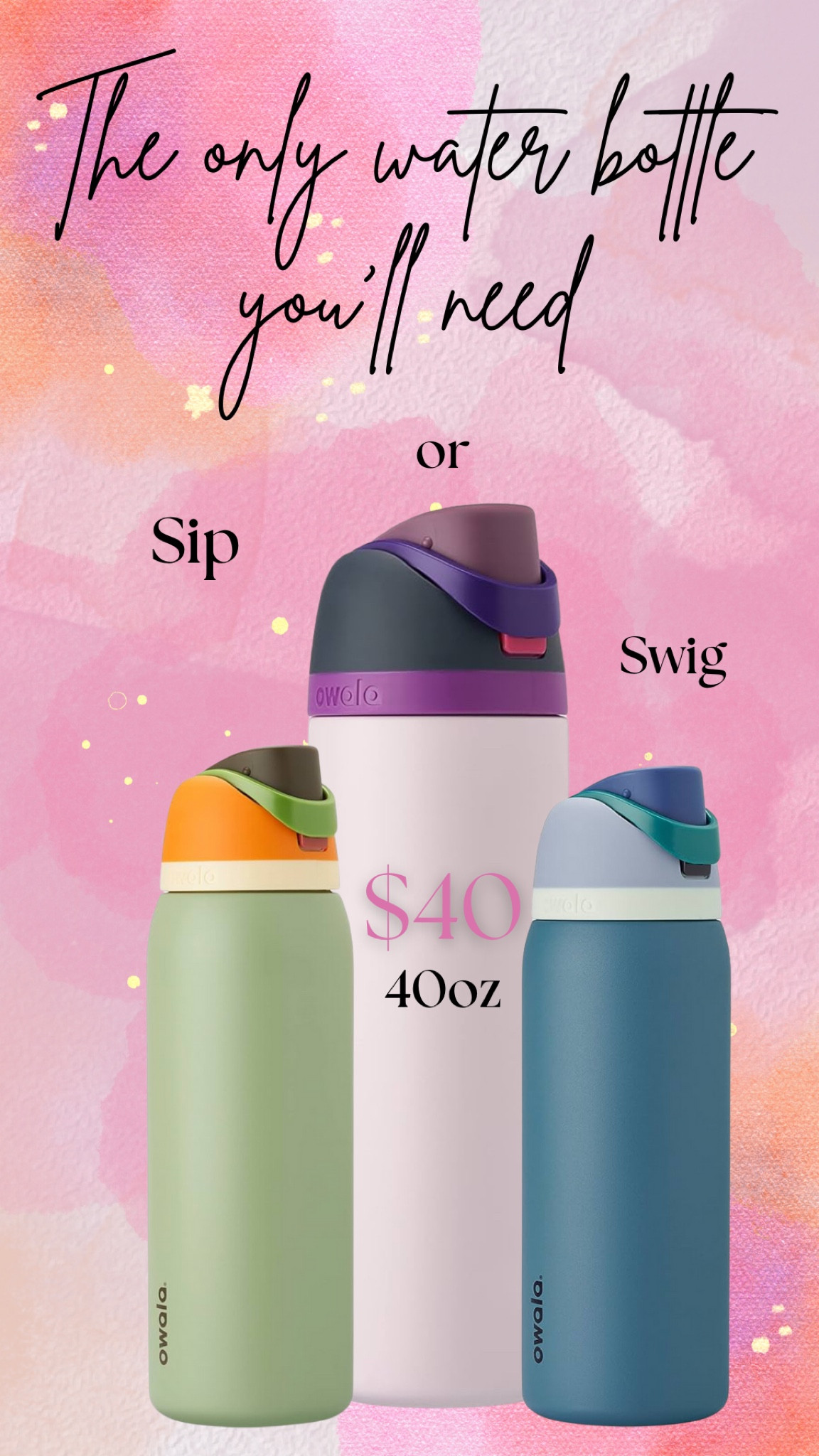 I LOVE this water bottle! Totally underrated. You can drink out of the straw OR gulp it down! So smart  

#LTKFindsUnder100 #LTKTravel #LTKActive