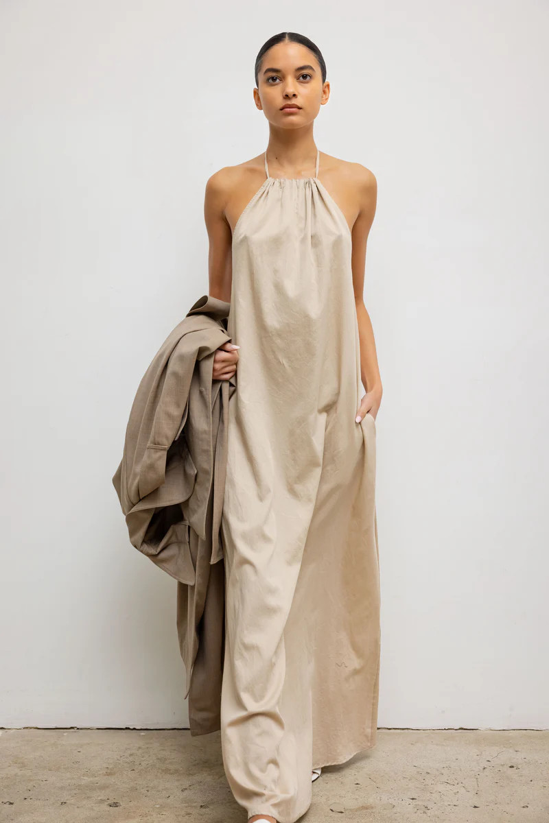 Yoko Halter Maxi Dress | LESET