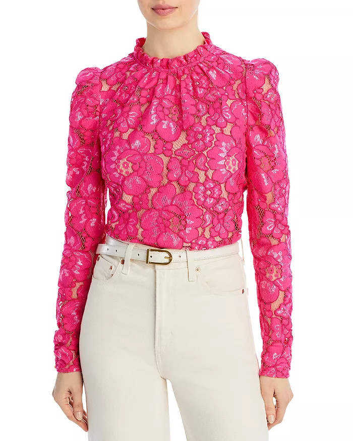Erika Puff-Sleeve Lace Top | Bloomingdale's (US)