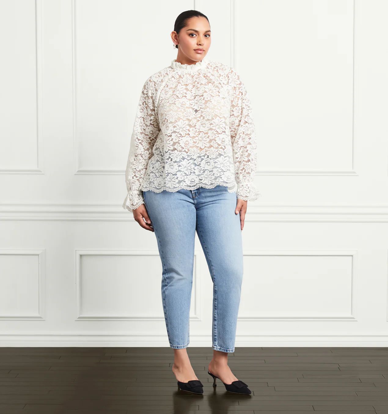 The Millie Top - White Lace | Hill House Home
