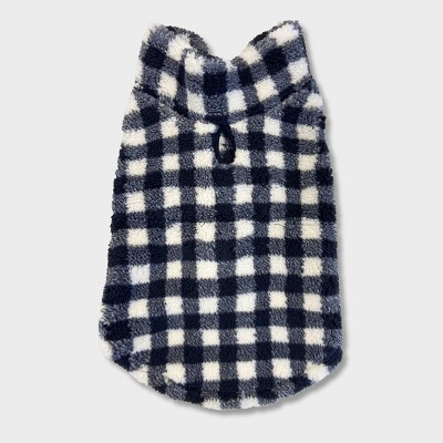 Grayson Pup Buff Check Sherpa Dog Vest - Black | Target