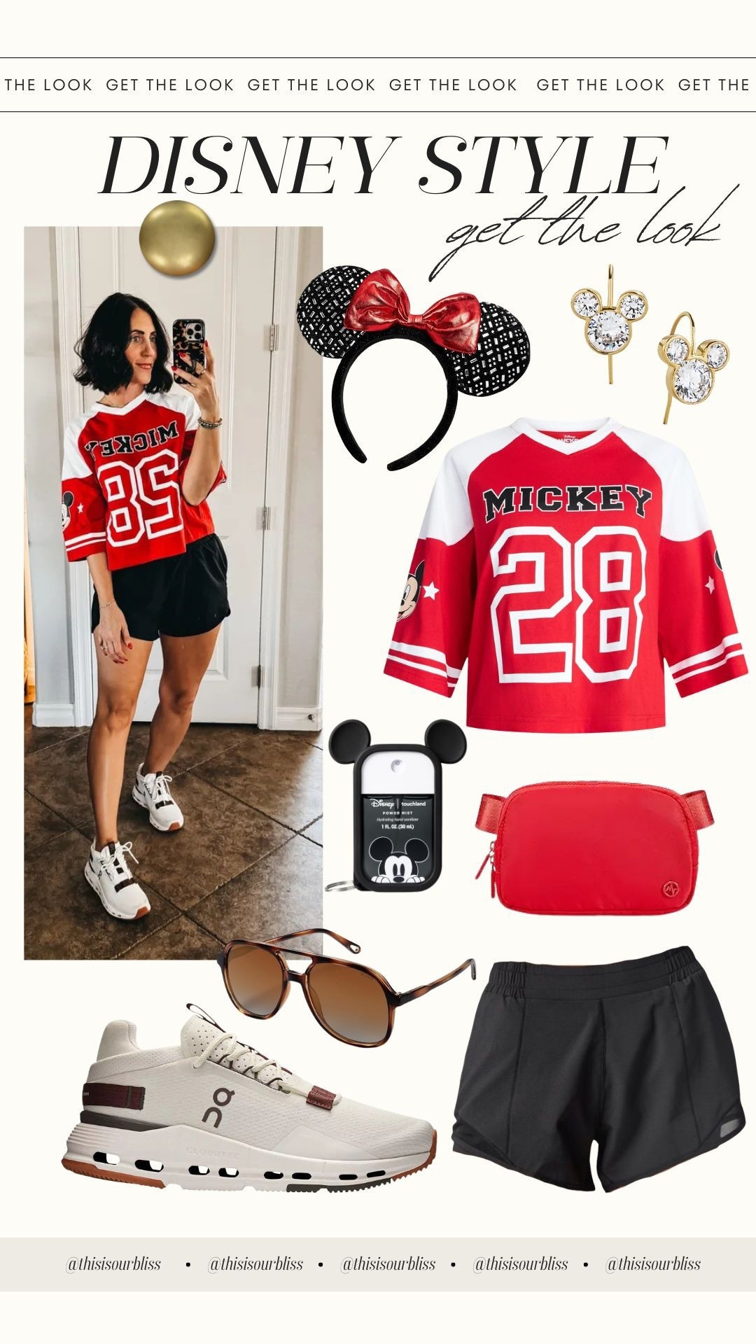 Sporty, breathable, and budget-friendly for a full Disney day ❤️🏰
Black athletic shorts paired with a red Mickey jersey (yes, it’s from Walmart and affordable 🙌).
Styled with comfy tennis shoes for all-day park walking, Mickey jewelry, and classic Mickey ears to complete the look. ✨ If you’re searching for comfortable Disney outfits, affordable Disney clothes, or what to wear to Disney, this is a cute option for moms! 

#LTKKids #LTKmomlife #LTKTravel