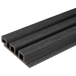 European Siding System 4.8 in. x 96 in. Composite Norwegian Board Siding in Hawaiian Charcoal (10... | The Home Depot