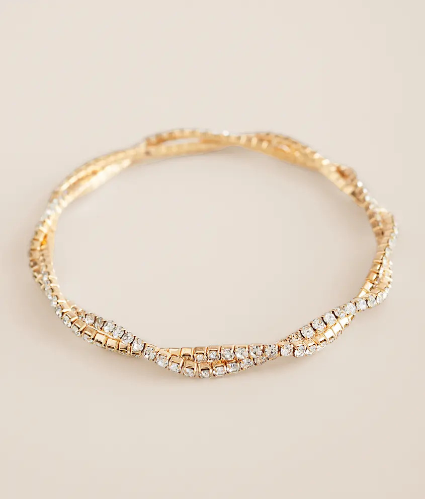 Rhinestone Glitz Bracelet | Buckle