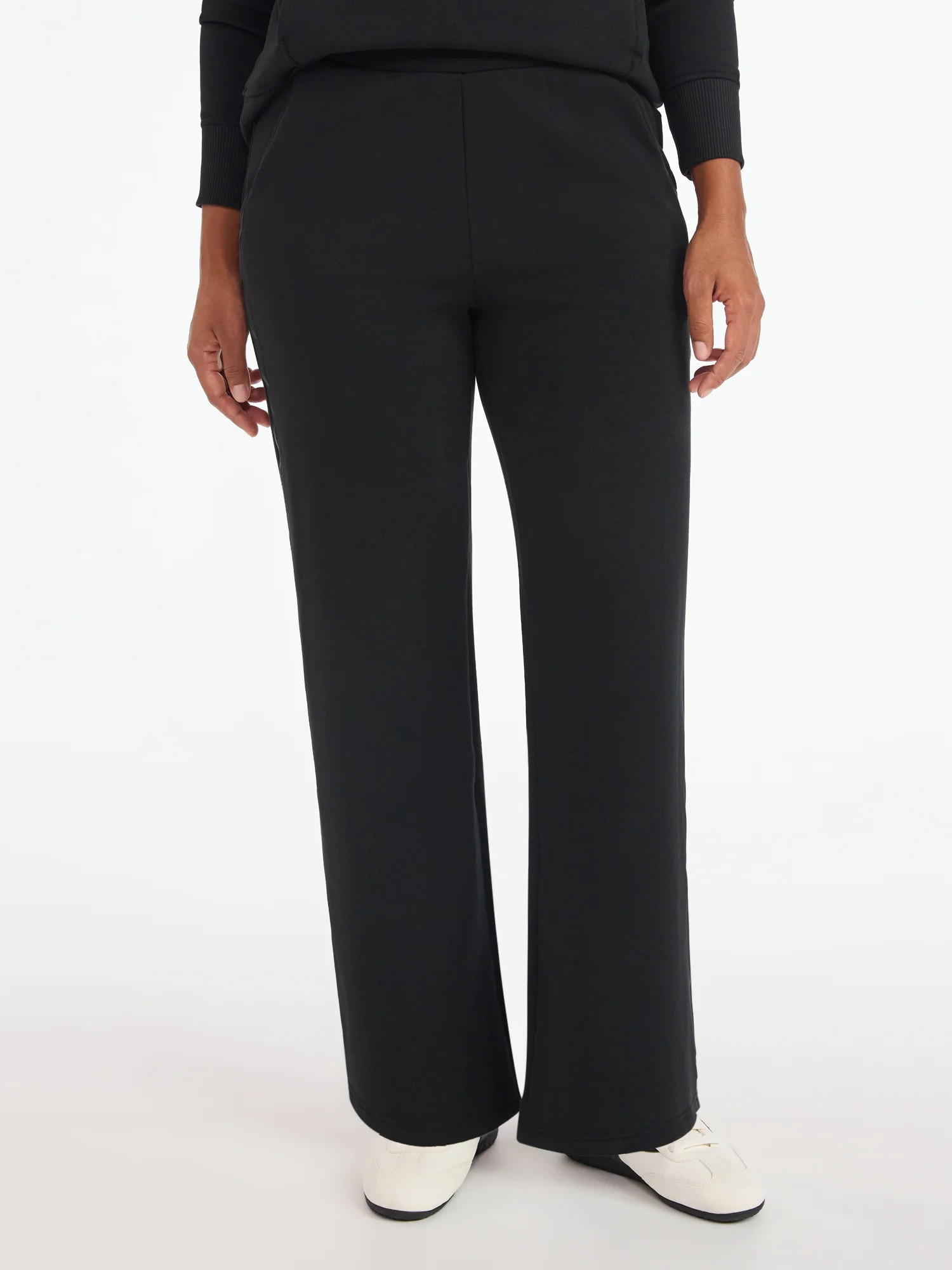 Avia Women's and Women's Plus Fleece Sweatpants with Satin Trim, Sizes XS-4X | Walmart (US)