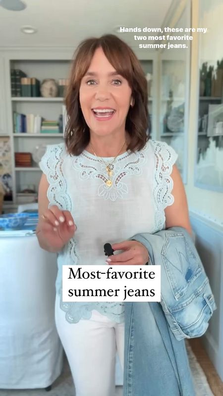 HANDS DOWN 🙌🏼 these are the MOST worn jeans in my closet! 

They’re available in BOTH petite and regular sizes. If you’re 5’4 and under, THIS is a total game changer! 

These jeans make the cutest summer outfits and you’ll wear them all summer long! ☀️

Necklaces are Foundrae and Zoë Chicco from TWIST

#LTKSeasonal #LTKStyleTip #LTKOver40