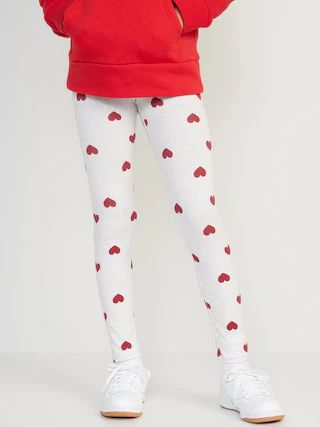 Printed Built-In Tough Full-Length Leggings for Girls | Old Navy (US)