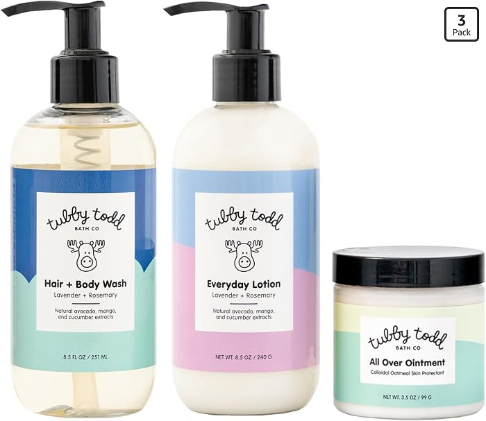 TUBBY TODD 3-Step Baby Bath and Skincare Routine, The Regulars Bundle | Amazon (US)