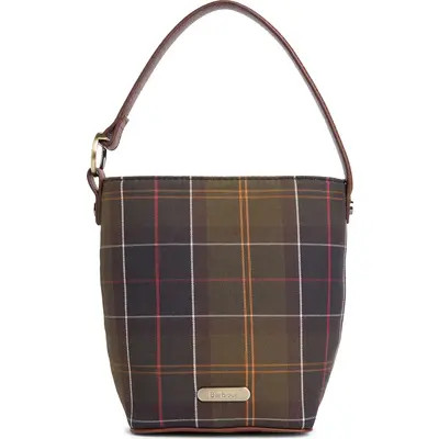 Barbour Mini Cedar Tartan Bucket Bag in Classic Tartan at Nordstrom | Nordstrom