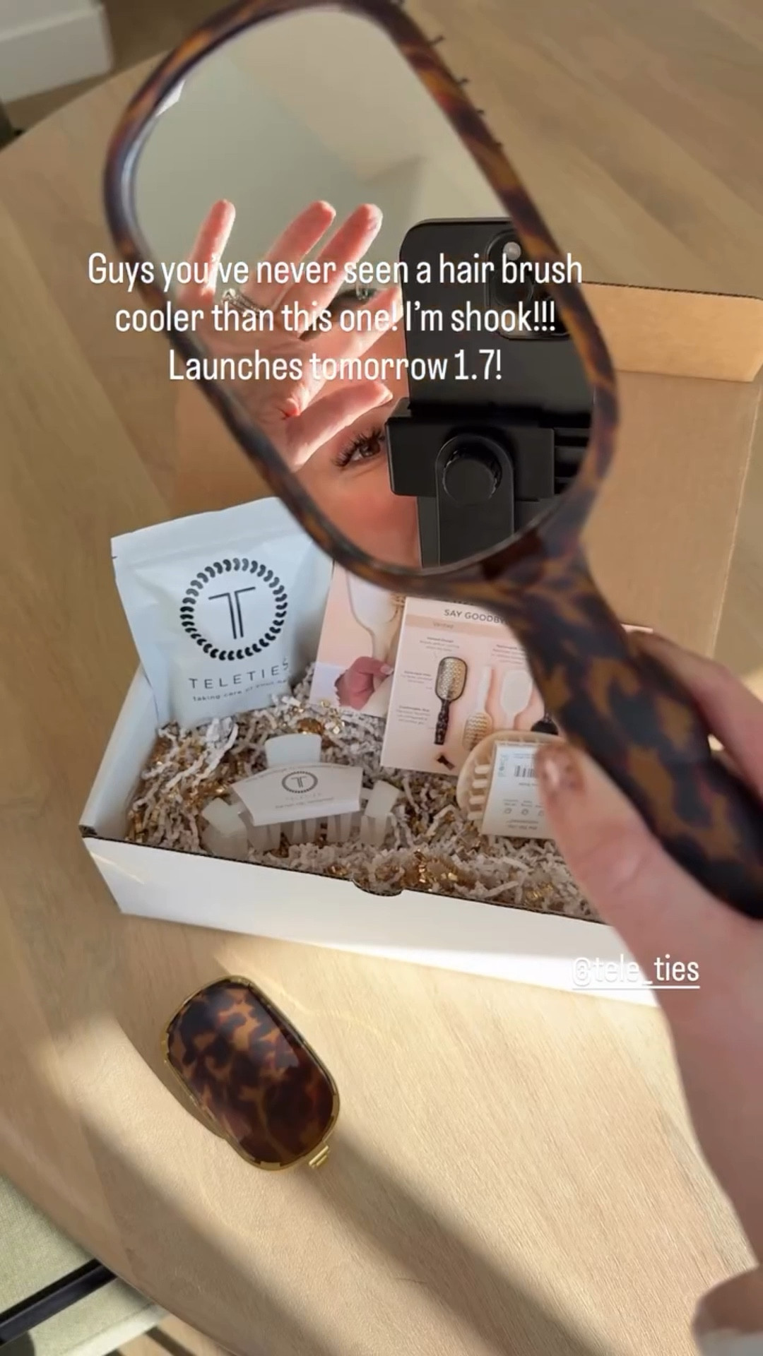 @tele_ties  Guys you’ve never seen a hair brush cooler than this one! I’m shook!!!
Launches tomorrow 1.7!

Boar bristle brush, boar brush, smoothing brush, slick back brush, slick backs, hair gift, hairstylist, travel brush, travel essentials

#LTKgrwm #LTKBeauty #LTKselfcare