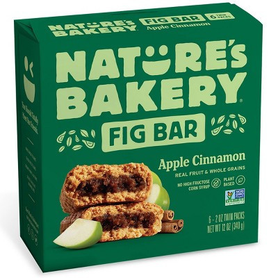 Nature's Bakery Apple Cinnamon Fig Bar - 12oz/6ct | Target