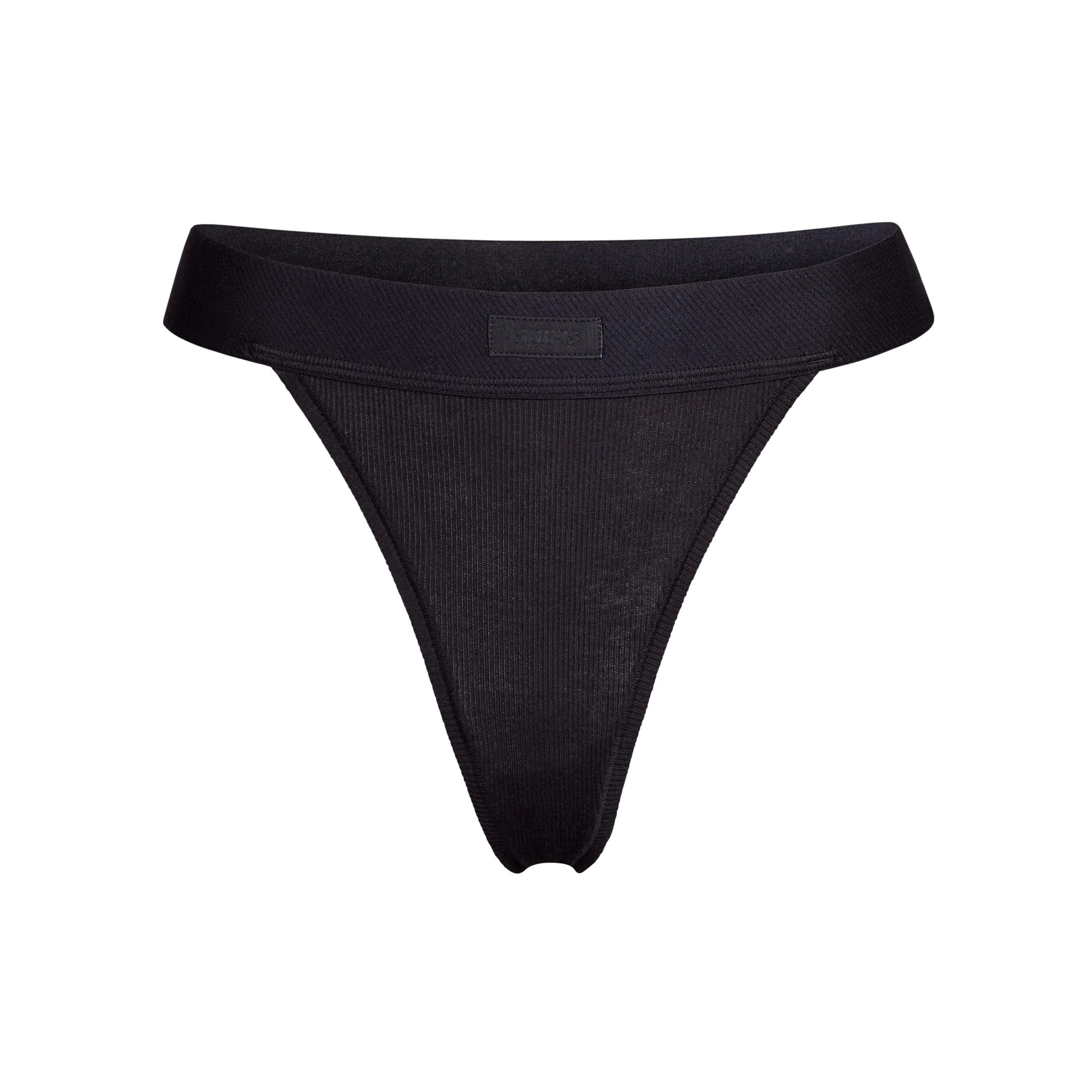 COTTON RIB THONG | SKIMS (US)
